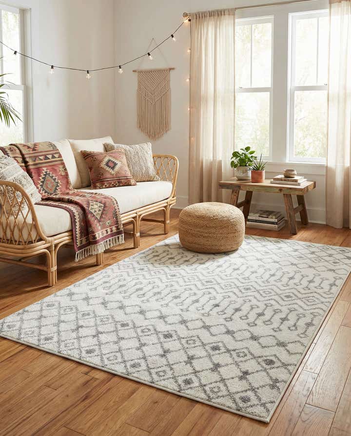 4' x 6' Moroccan Trellis Rug