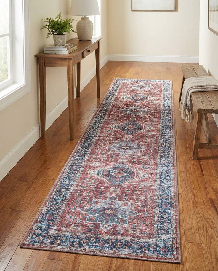 Detail image of 2' x 8' Washable Yara Runner Rug