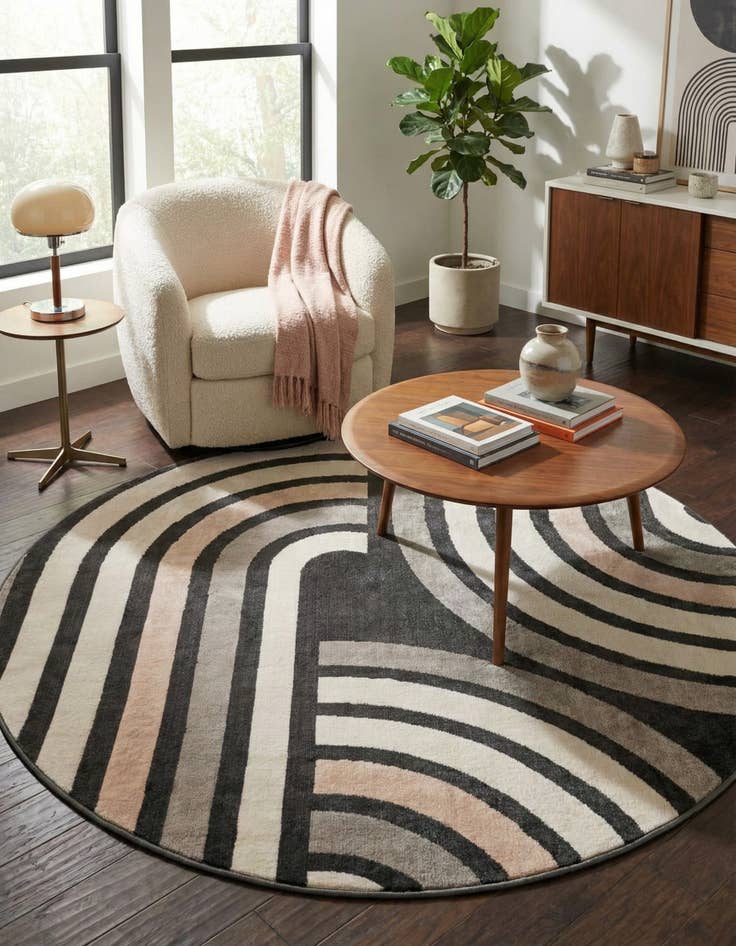 Detail image of 5' 3 x 5' 3 Charlotte Round Rug