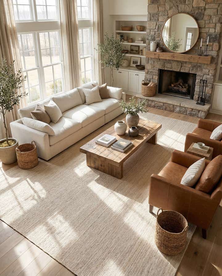 10' x 14' 1 Handmade Braided Jute Rug