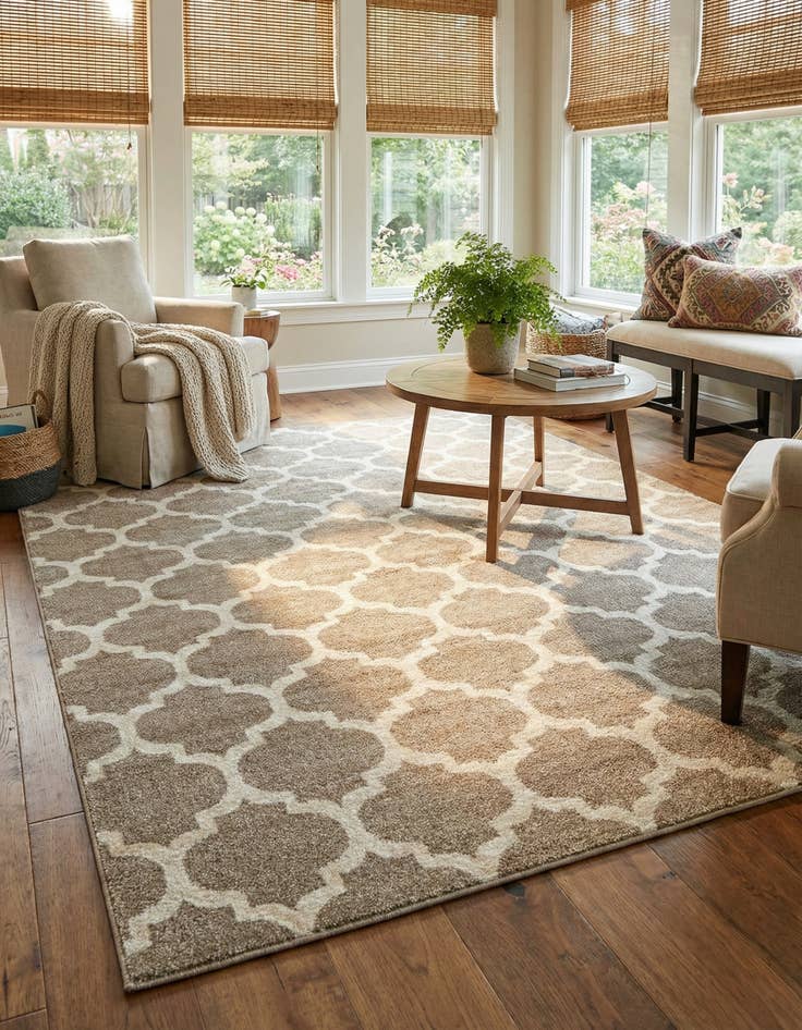 Detail image of 7' 10 x 10' Lattice Rug