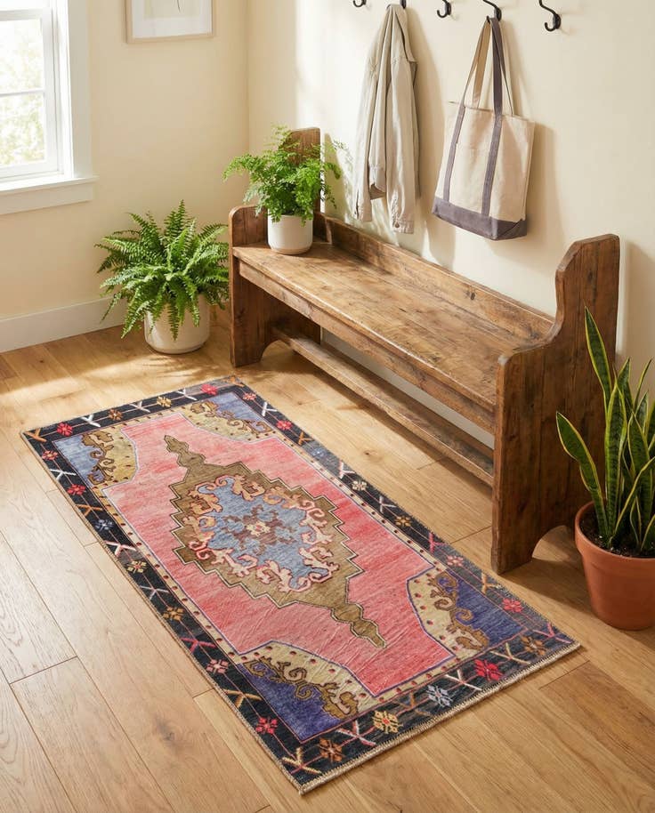 Detail image of 2' x 4' Washable Timeless Runner Rug
