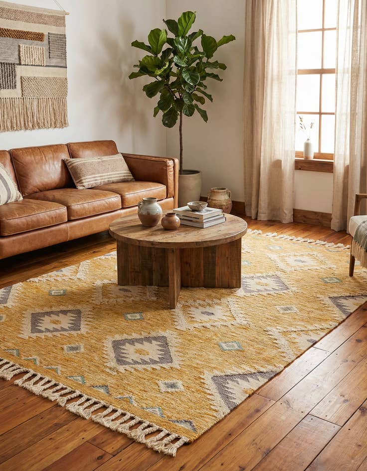 Detail image of 8' x 10' Hand Woven Arizona Wool Rug