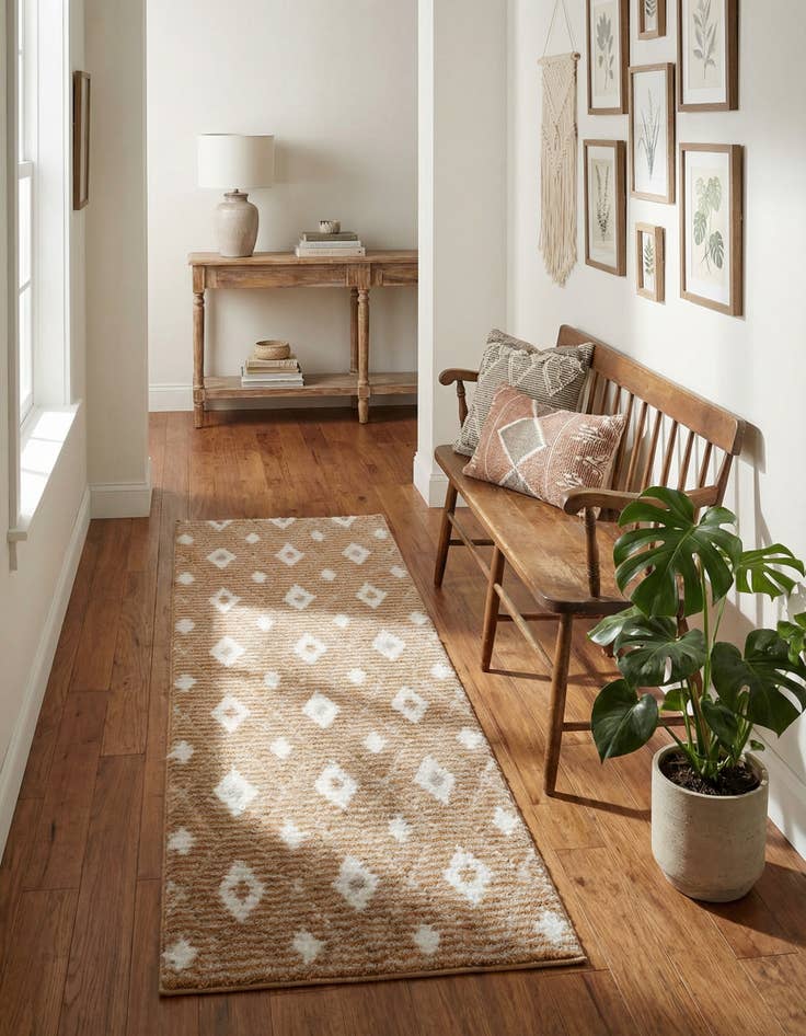 Detail image of 2' x 6' Sepia Runner Rug