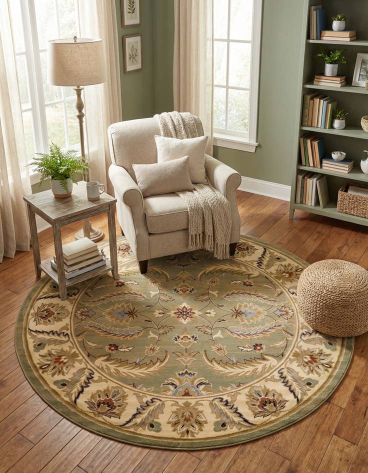 Detail image of 7' 10 x 7' 10 Aditi Round Rug