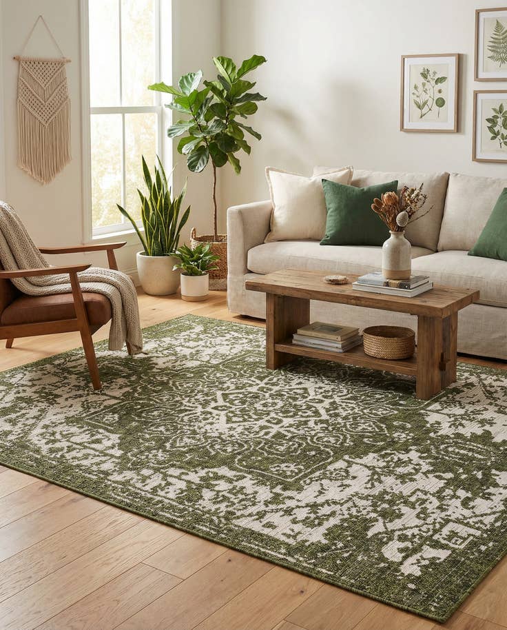 Detail image of 5' 3 x 8' Easy-Clean Jill Zarin Dubai Indoor / Outdoor Rug
