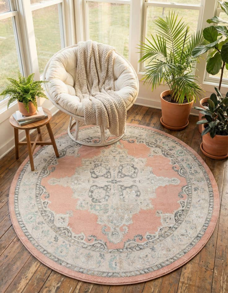 Detail image of 7' 10 x 7' 10 Parker Round Rug
