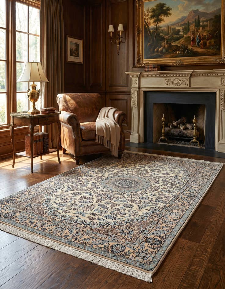 Detail image of 3' 5 x 5' 3 Nain Rug
