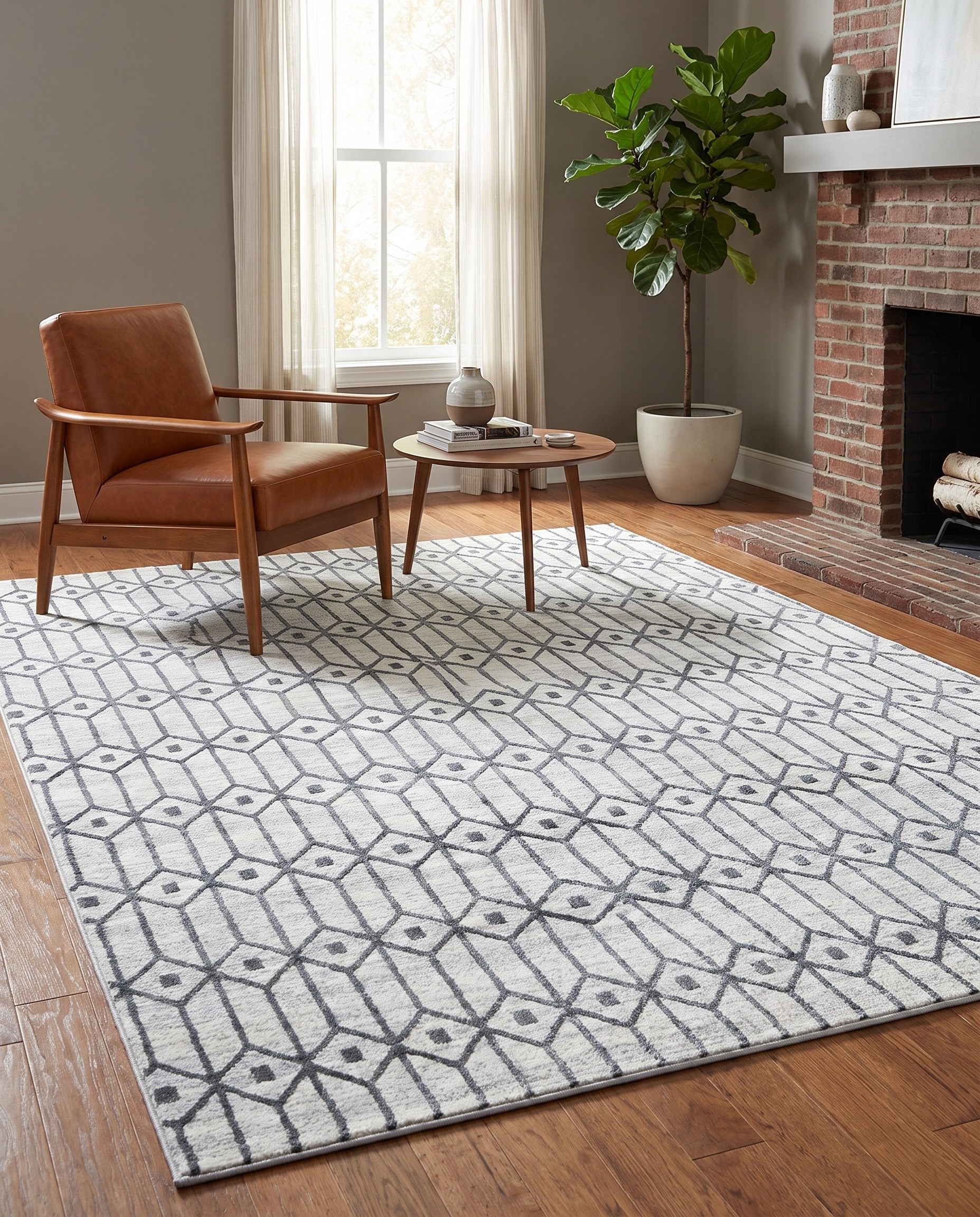 6' x 9' Lattice Trellis Rug