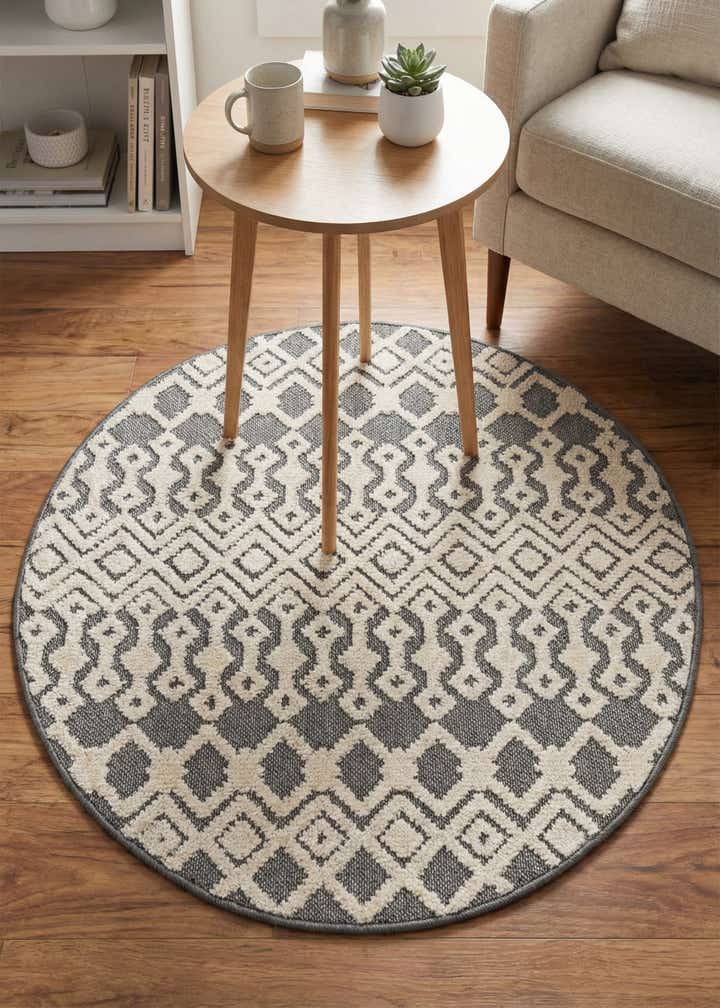 3' 3 x 3' 3 Arlo Round Rug