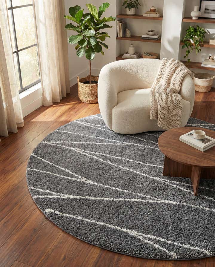 10' x 10' Serenity Shag Round Rug