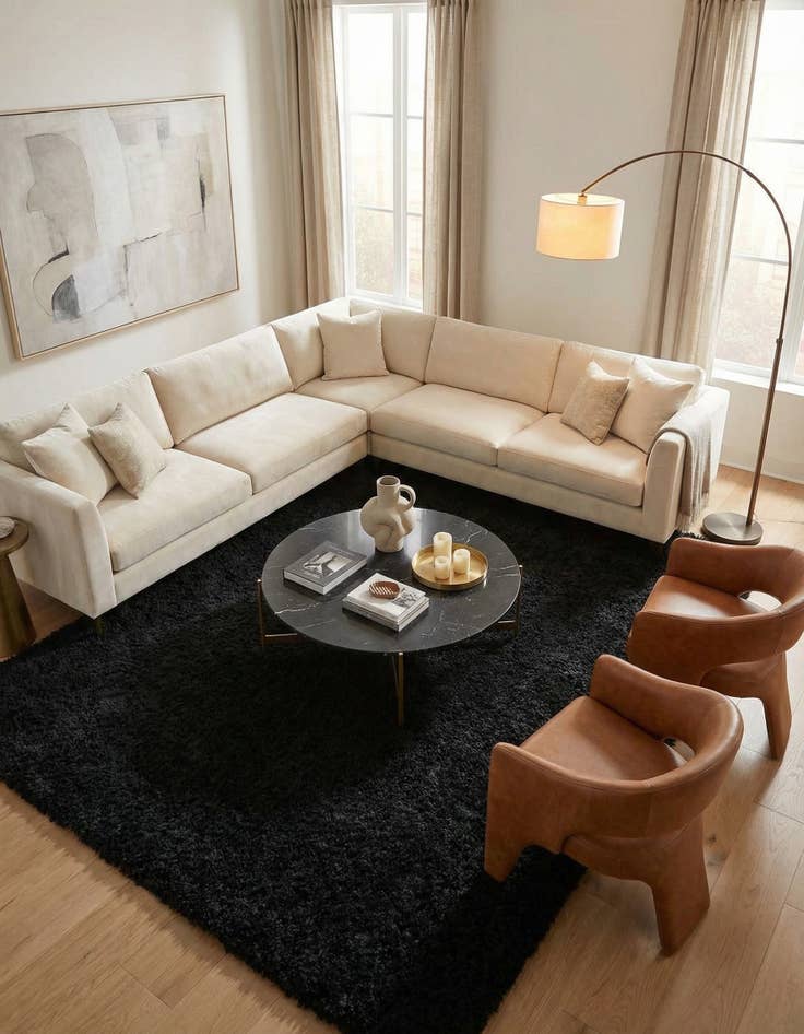 Detail image of 10' x 13' Infinity Shag Rug