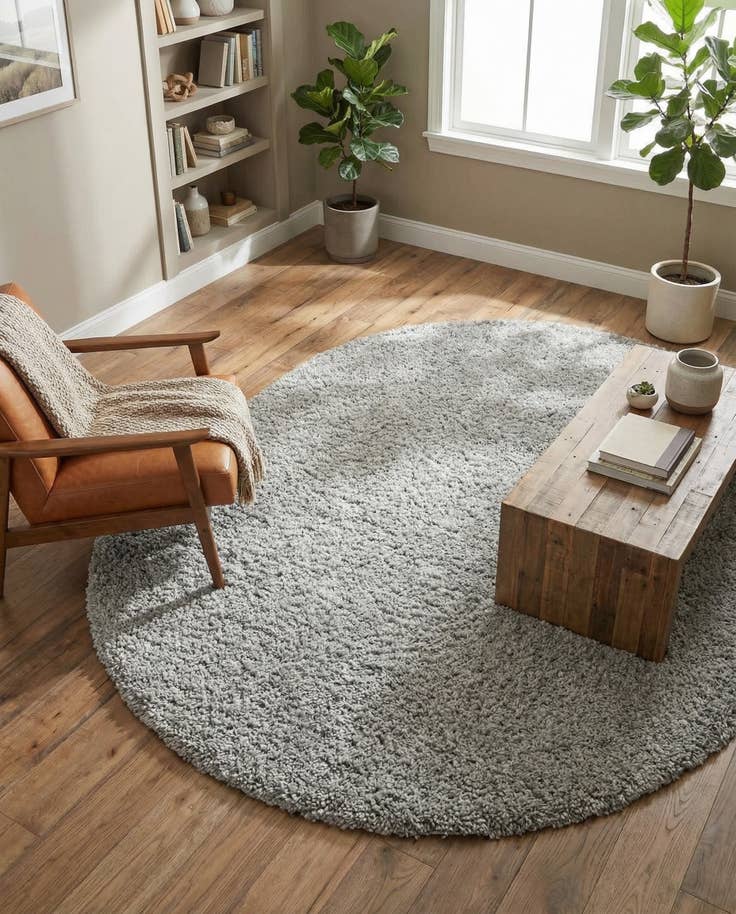 Detail image of 7' 10 x 10' Zermatt Shag Oval Rug