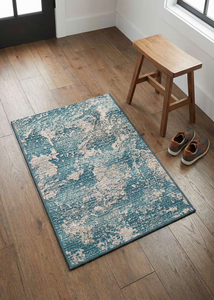 2' x 3' Easy-Clean Modern Indoor / Outdoor Rug