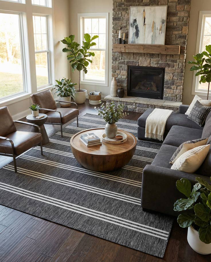 Detail image of 10' x 13' Easy-Clean Jill Zarin Anguilla Indoor / Outdoor Rug