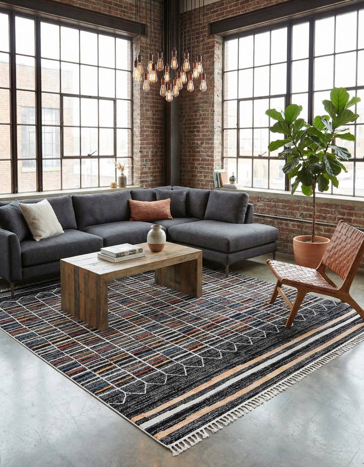 Detail image of 12' x 12' Aramis Square Rug