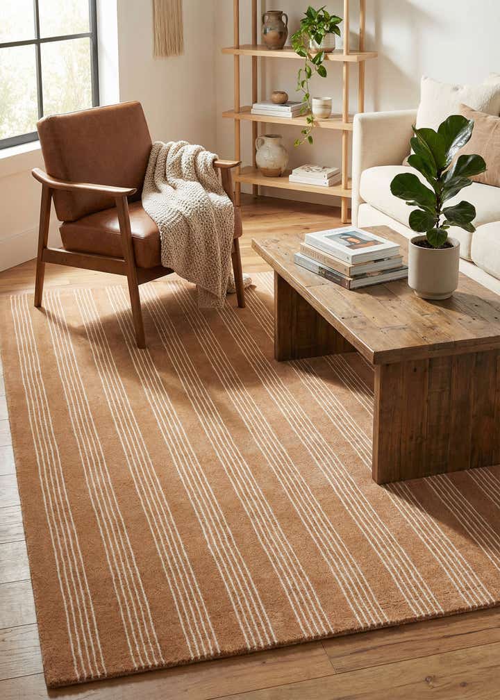 5' 1 x 8' Jill Zarin Striped Wool Rug