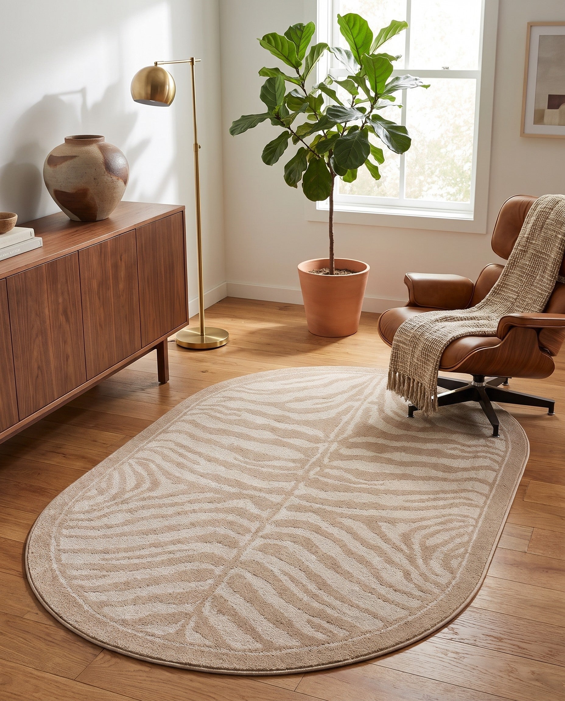 160cm x 245cm Safari Oval Teppich