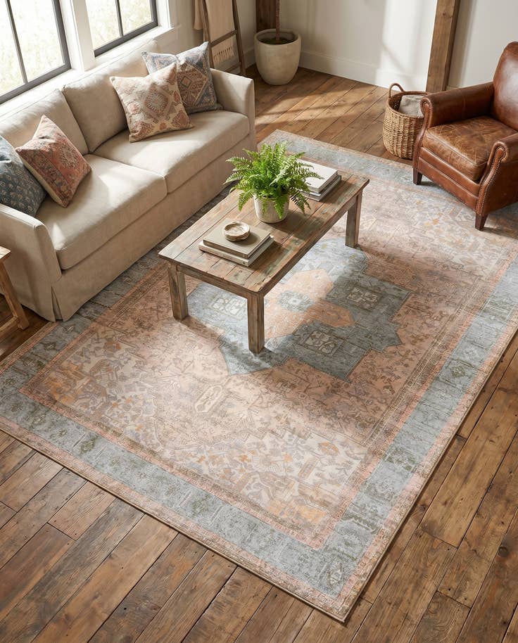 Detail image of 7' 6 x 10' 6 Washable Timeless Rug