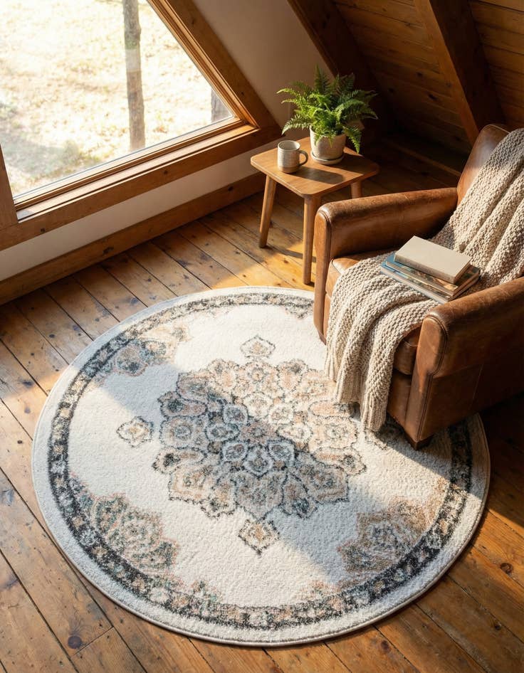 Detail image of 3' 3 x 3' 3 Parker Round Rug