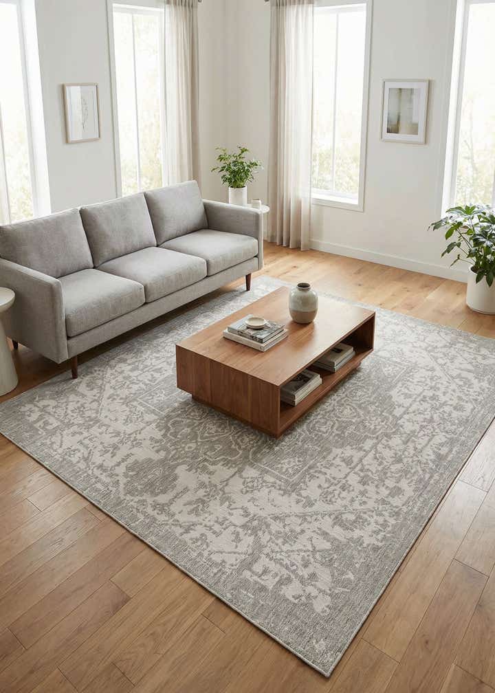 7' 10 x 7' 10 Easy-Clean Jill Zarin Dubai Indoor / Outdoor Square Rug