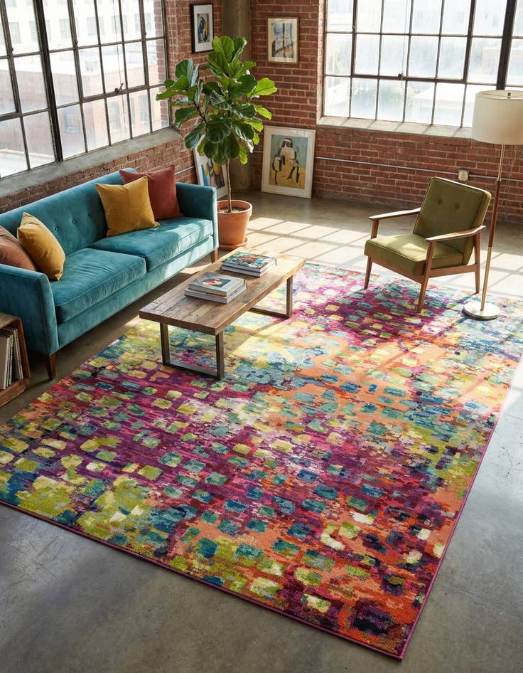 Detail image of 10' x 13' Washable Sevilla Rug