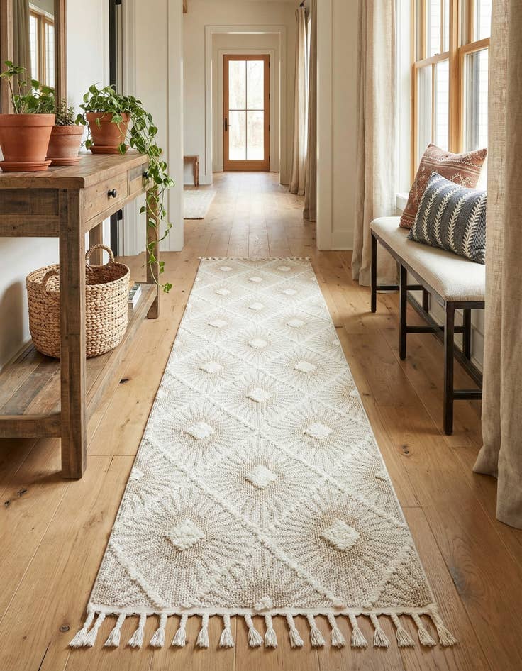 Detail image of 2' 7 x 12' Boho Runner Rug