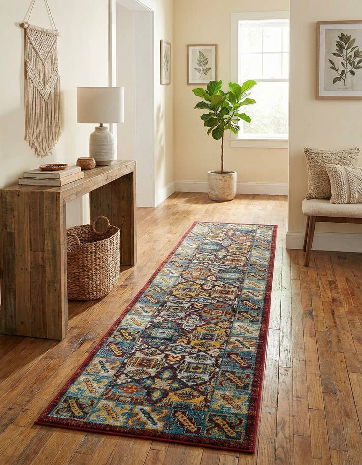 Detail image of 2' x 8' Kamala Washable Runner Rug