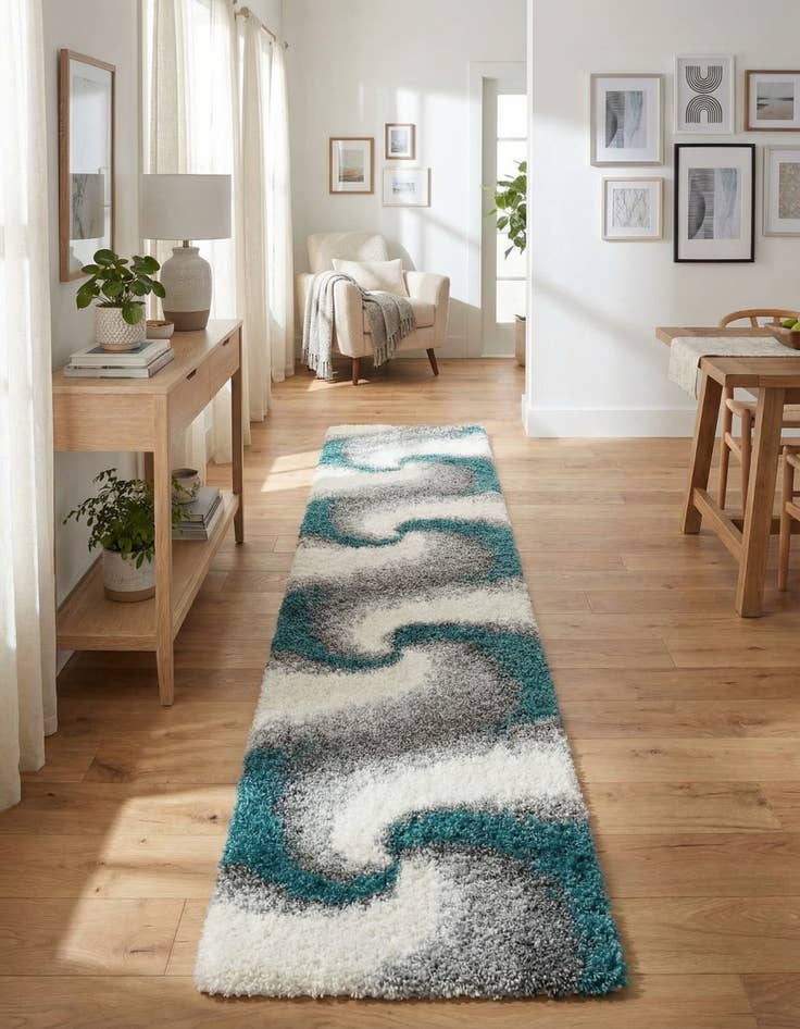 Detail image of 2' 7 x 13' Soft Touch Shag Runner Rug