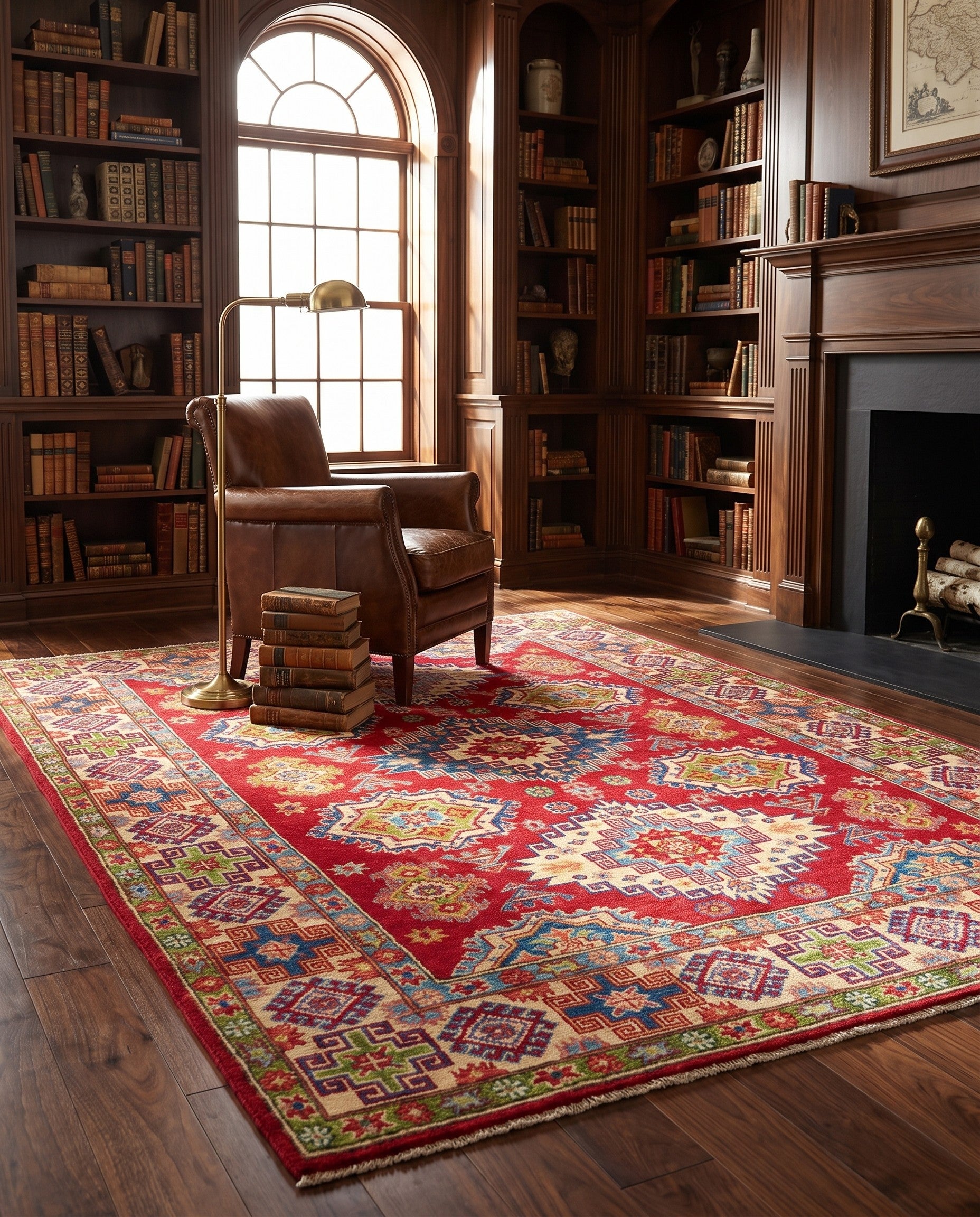 Detail image 3 of 12: 5' 1 x 7' Hand Knotted Kazak Rug