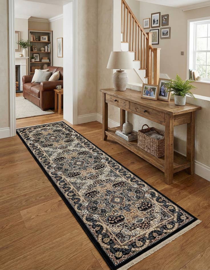 Detail image of 3' x 13' Nain Design Runner Rug