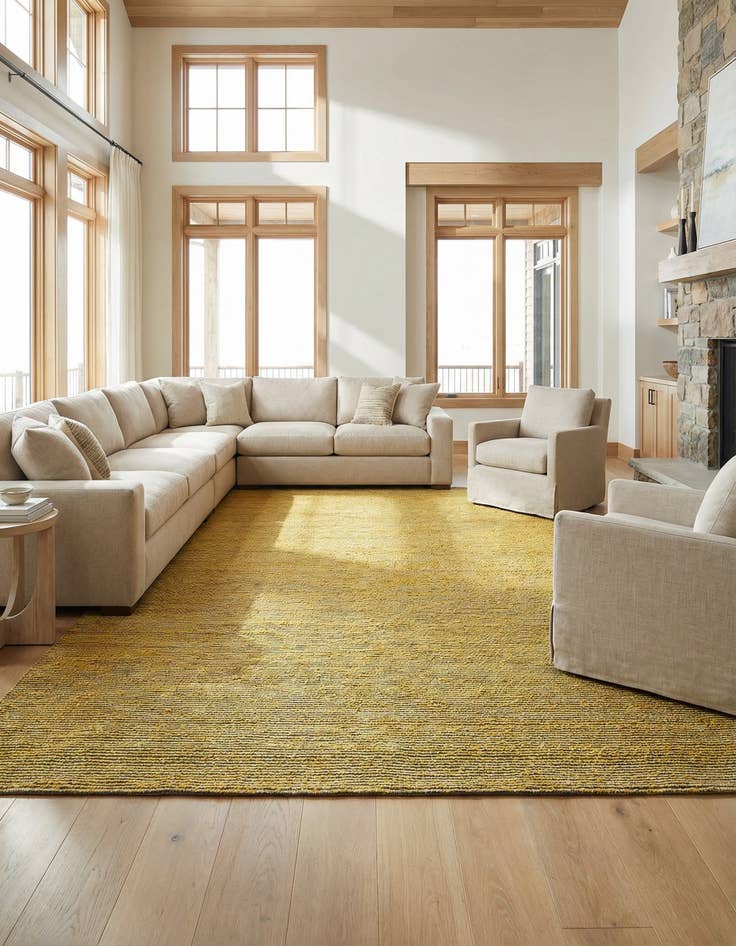 Detail image of 10' x 14' 1  Hand Woven Seaside Pearl Jute Rug