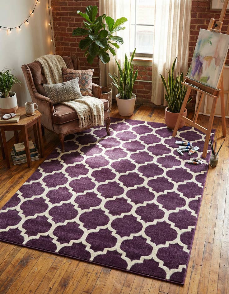 Detail image of 5' x 8' Trellis Rug