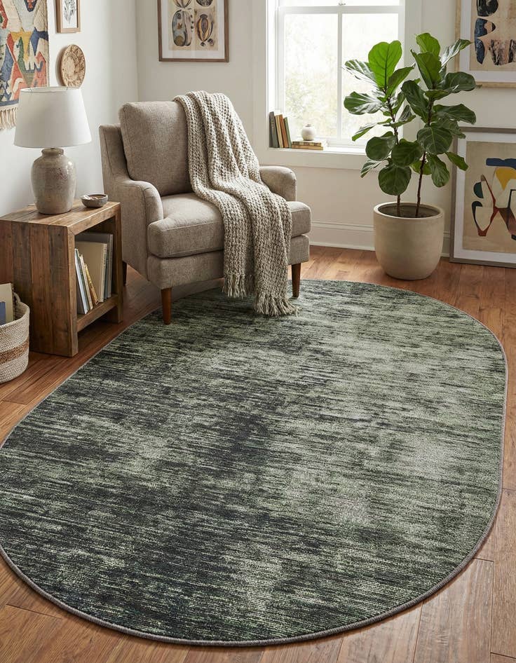 Detail image of  3' 6 x 5' 6 Asha Oval Rug