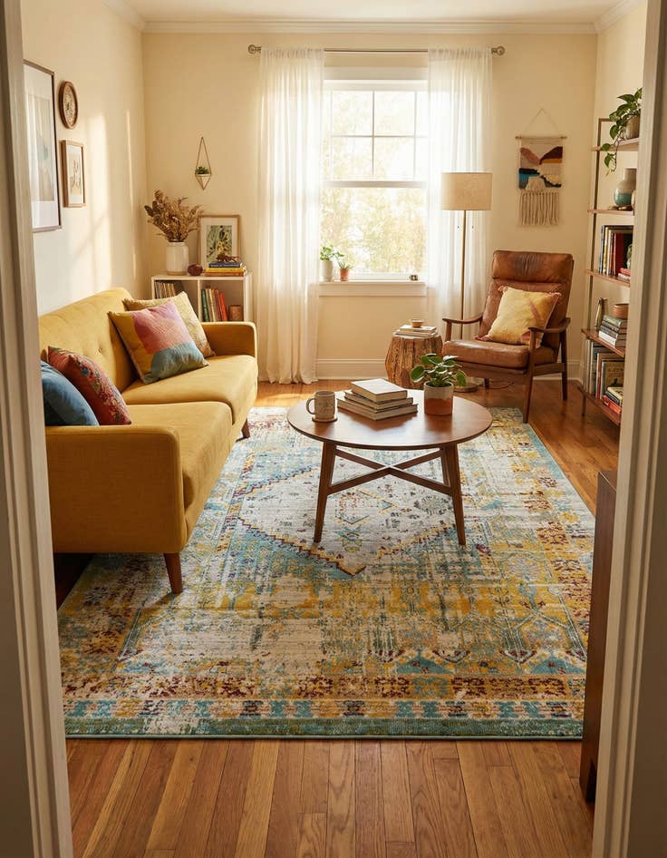 Detail image of 5' 5 x 8' Santiago Rug