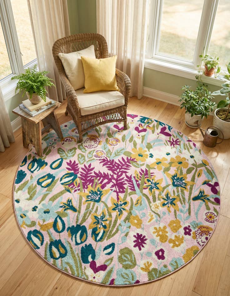 Detail image of 6' x 6' Bloom Round Rug