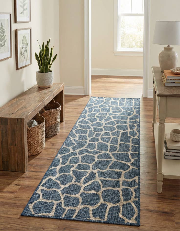 Detail image of 2' x 6' Easy-Clean Safari Indoor / Outdoor Runner Rug