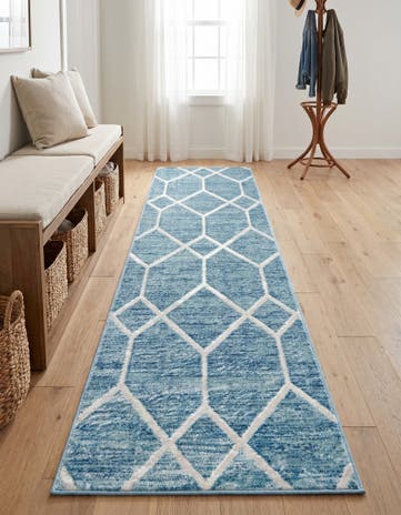 2' x 8' Lattice Trellis Runner Rug