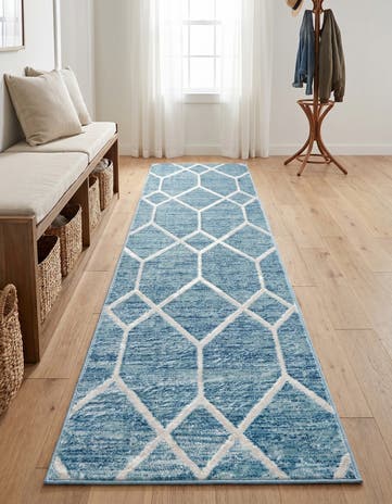 2' x 8' Lattice Trellis Runner Rug