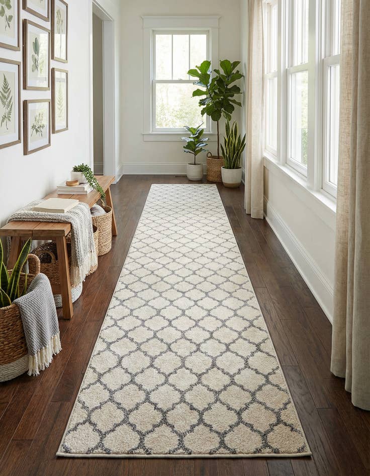 Detail image of 2' 7 x 19' 8 Lattice Runner Rug