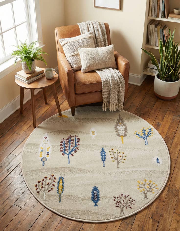 Detail image of 3' 1 x 3' 1 Laguna Round Rug