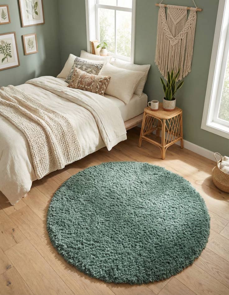 Detail image of 4' x 4' Infinity Shag Round Rug