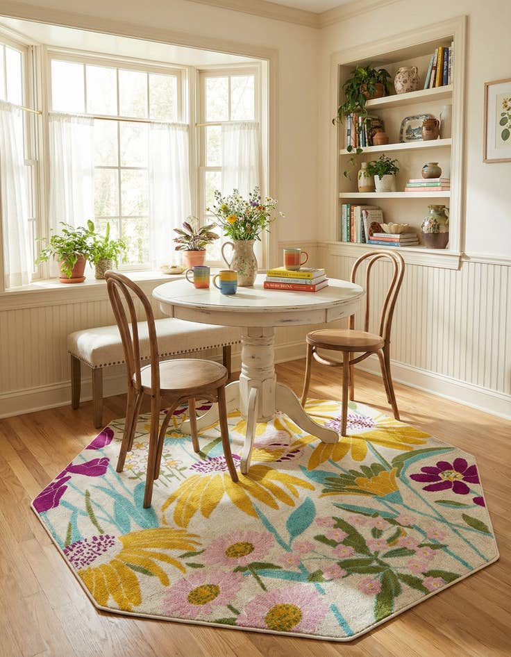 Detail image of 7' x 7' Bloom Octagon Rug