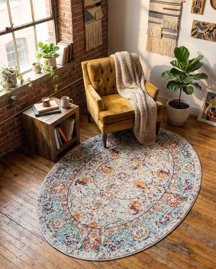 100cm x 160cm Havana Oval Teppich