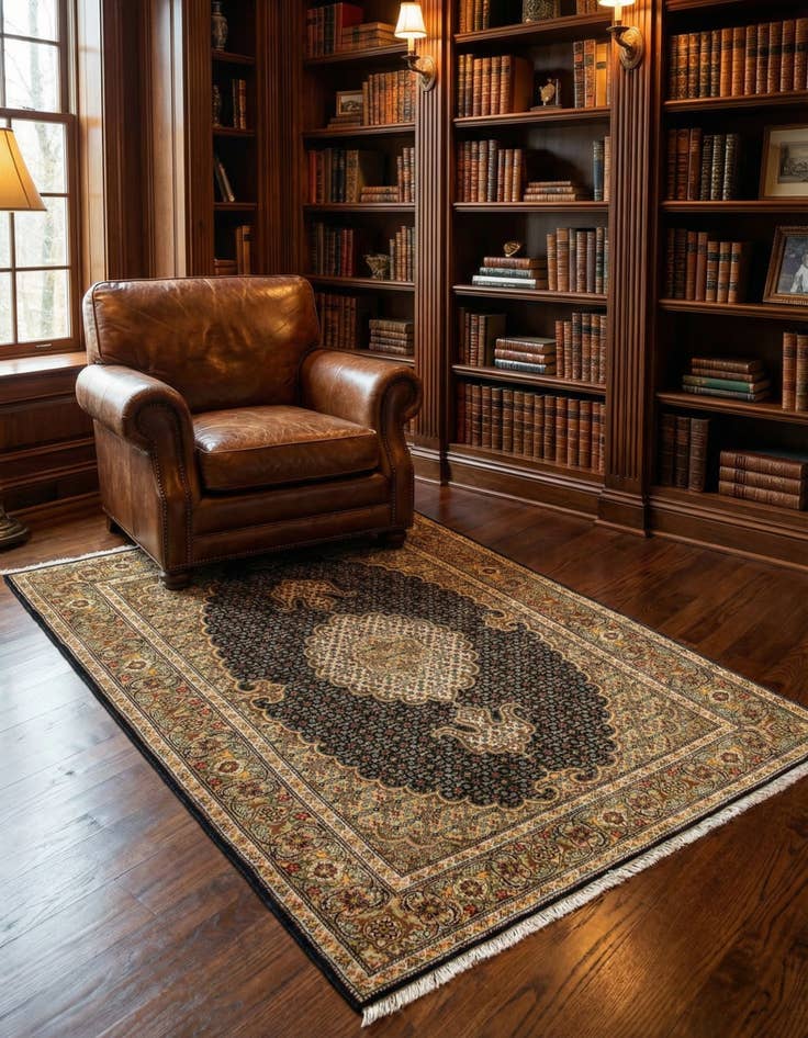 Detail image of 3' 5 x 5' 2 Tabriz Mahi Rug