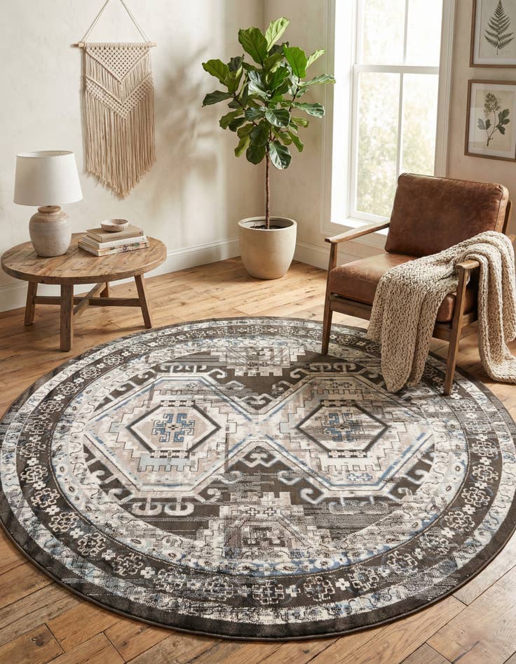 Detail image of 7' 10 x 7' 10 Charlotte Round Rug