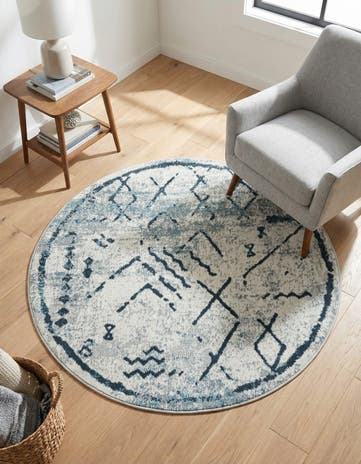 3' 3 x 3' 3 Kamala Washable Round Rug