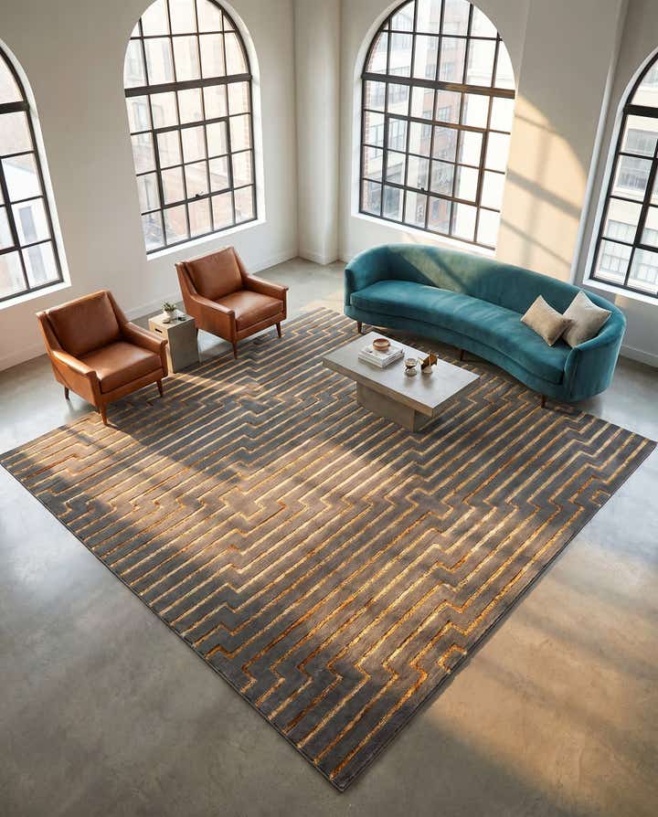 10' x 10' Vogue Geo Square Rug