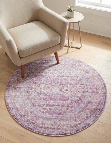 Violet Legacy Round Rug