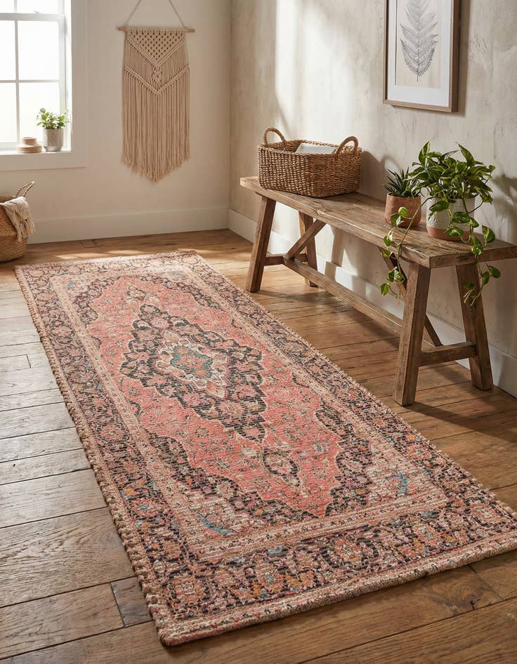 Detail image of 2' 2 x 6' 1 Chenille Jute Runner Rug